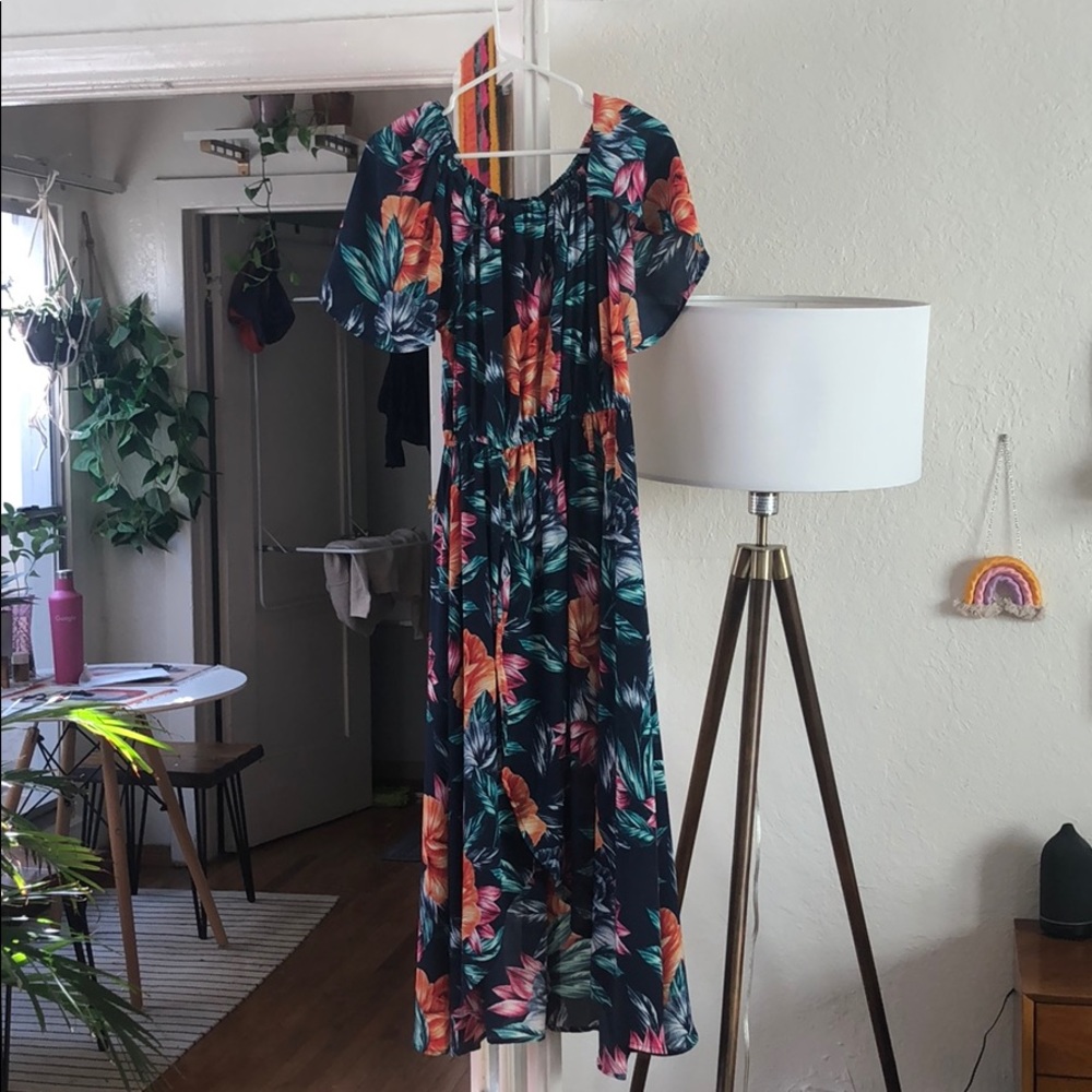 Floral off the shoulder dress